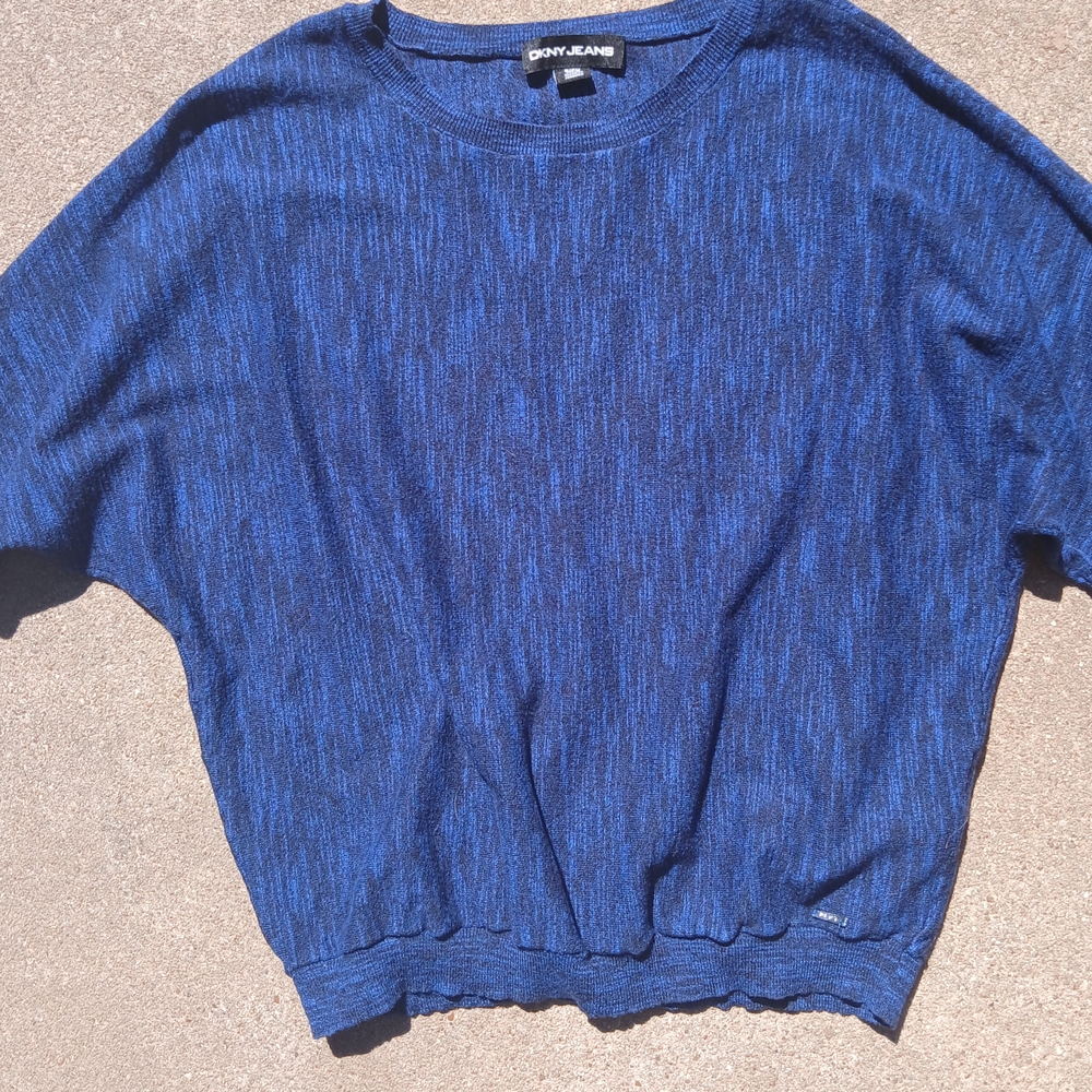 DKNY Blue Knit Sweater